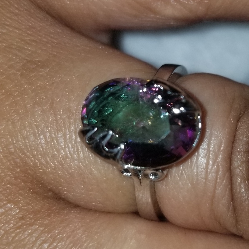 Mystic topaz 925 ring